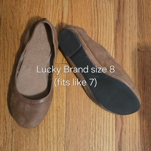 GUC Lucky Brand leather ballet flats - Picture 1 of 1